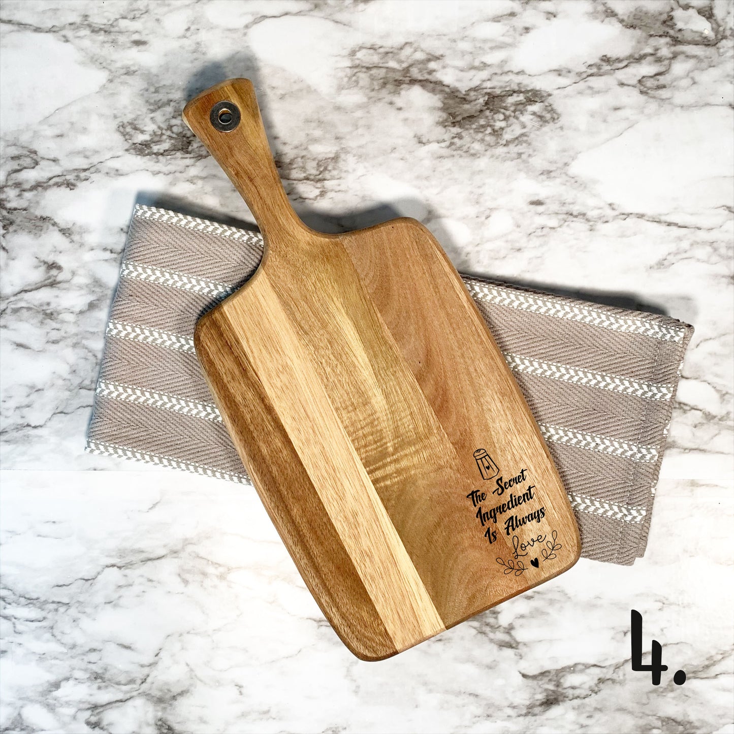 charcuterie board / Serving Board with handle / Personalized Cheese Board