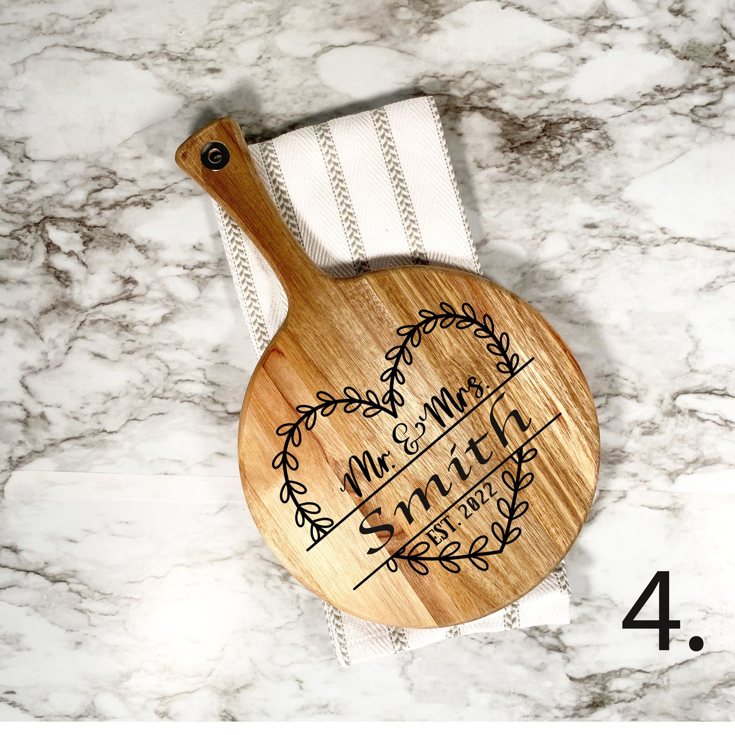 charcuterie board / Serving Board with handle / Personalized Cheese Board