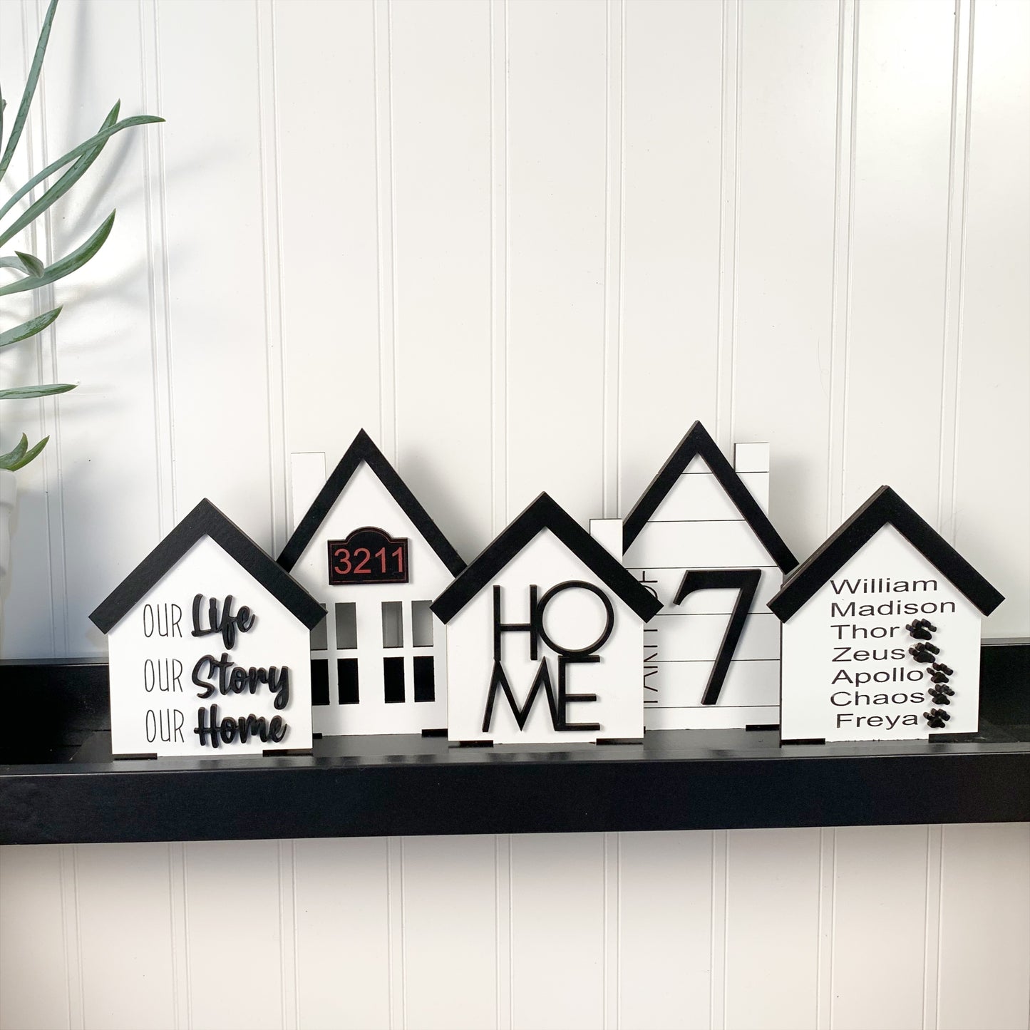 Personalized Family Standing Houses Decor