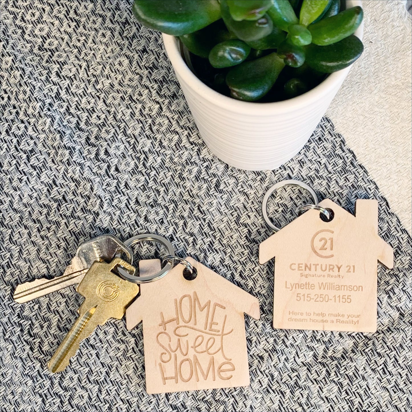 Home Sweet Home | Real Estate Keychain | branded gifts
