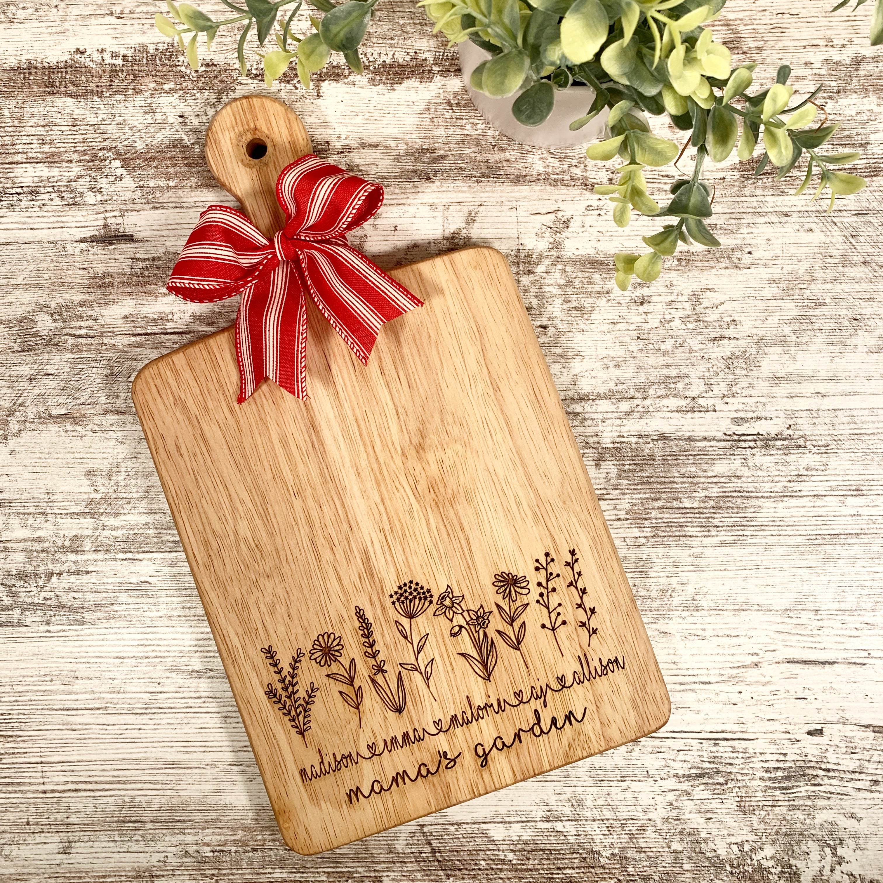 Personalized Gift for Mom You Are so Loved Christmas Gift Cutting Board  Custom Gift for Grandma From Kids Nana Gift Charcuterie Board 