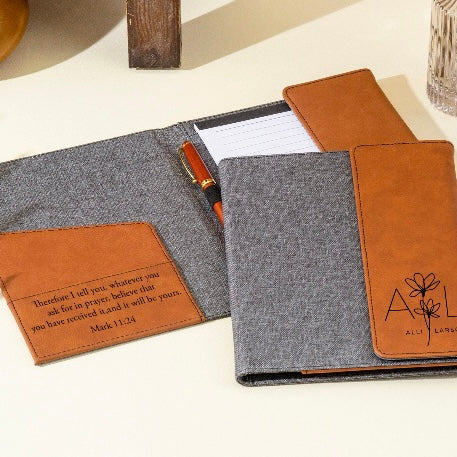Personalized Leatherette Portfolio