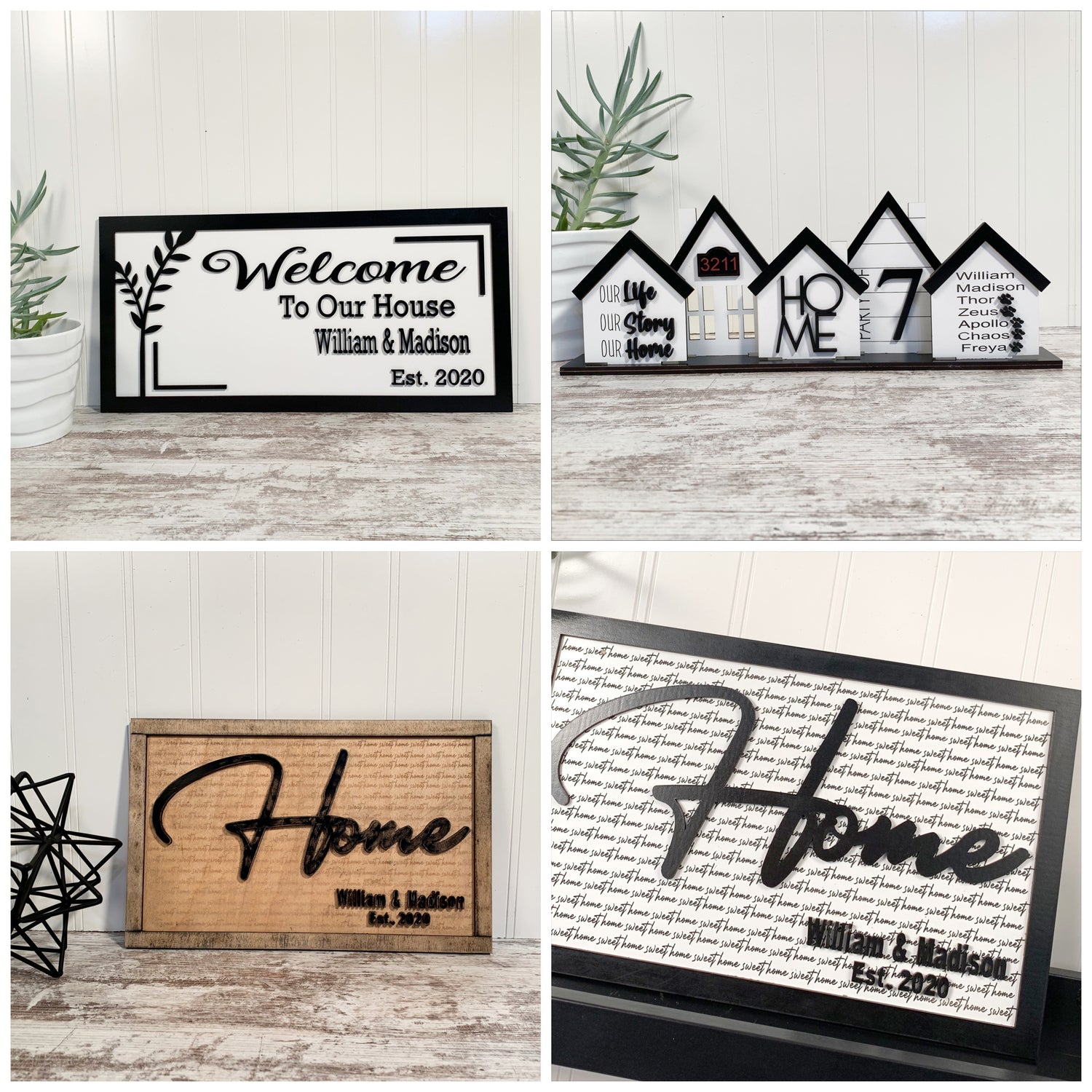 Sign / Home Decor | Farmhouse Style / House warming gift / wedding gifts / handmade / Personalized signage / wood sign / wall art /