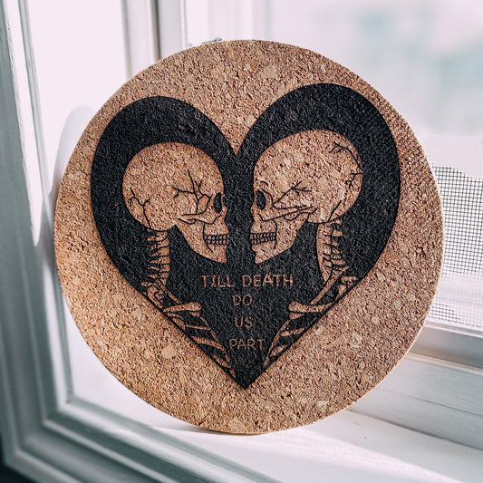 spooky trivets / cork trivet/ home decor /coasters