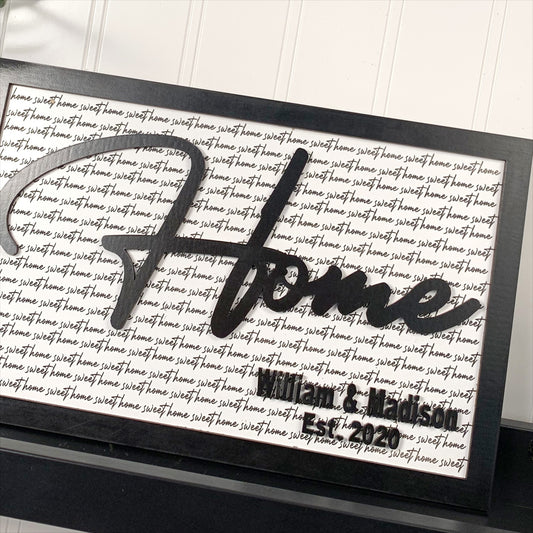 Personalized home sign