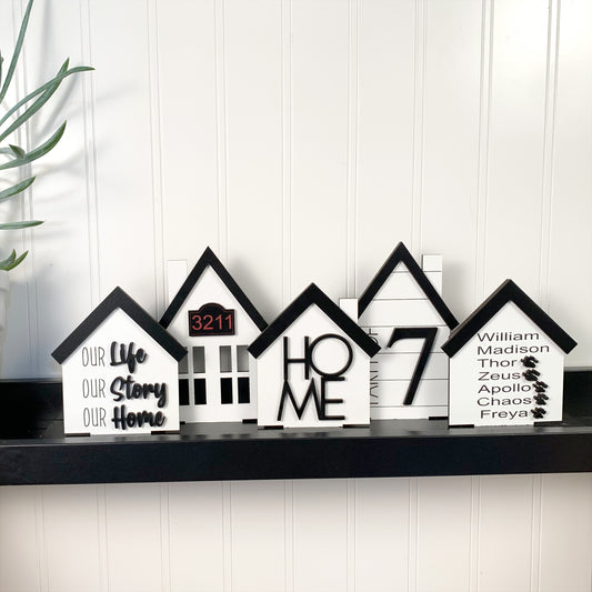 Personalized Family Standing Houses Decor