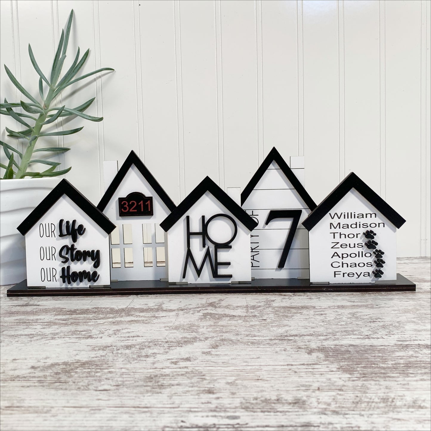 Personalized Family Standing Houses Decor
