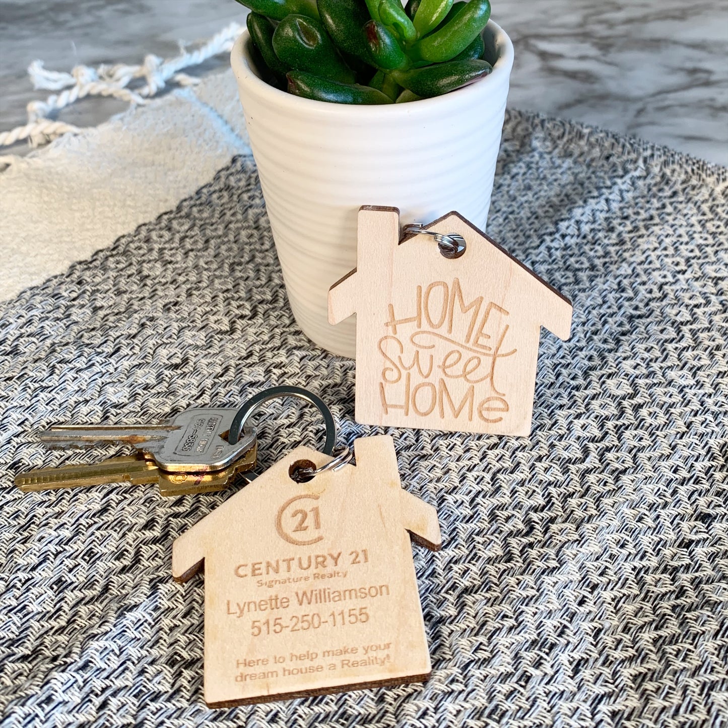 Home Sweet Home | Real Estate Keychain | branded gifts