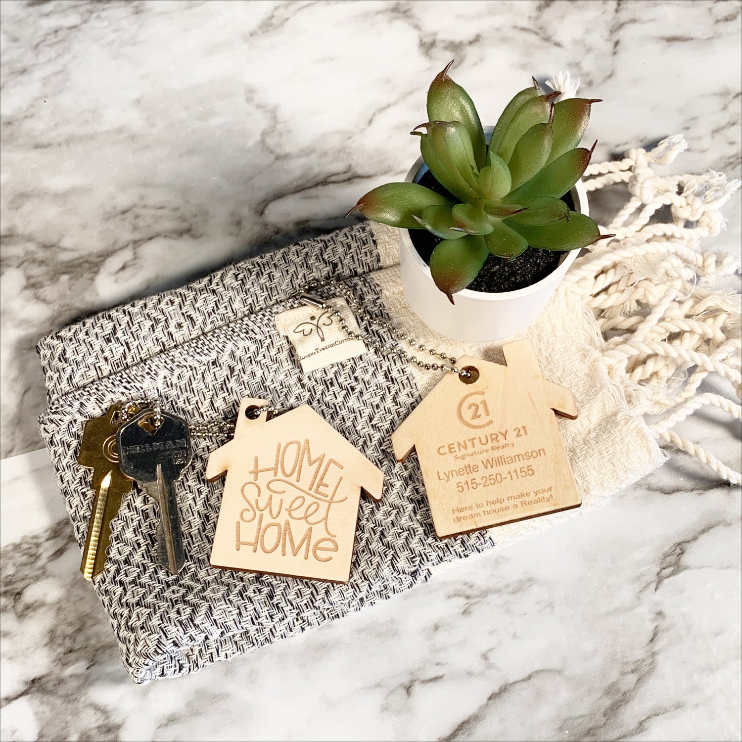 Home Sweet Home | Real Estate Keychain | branded gifts