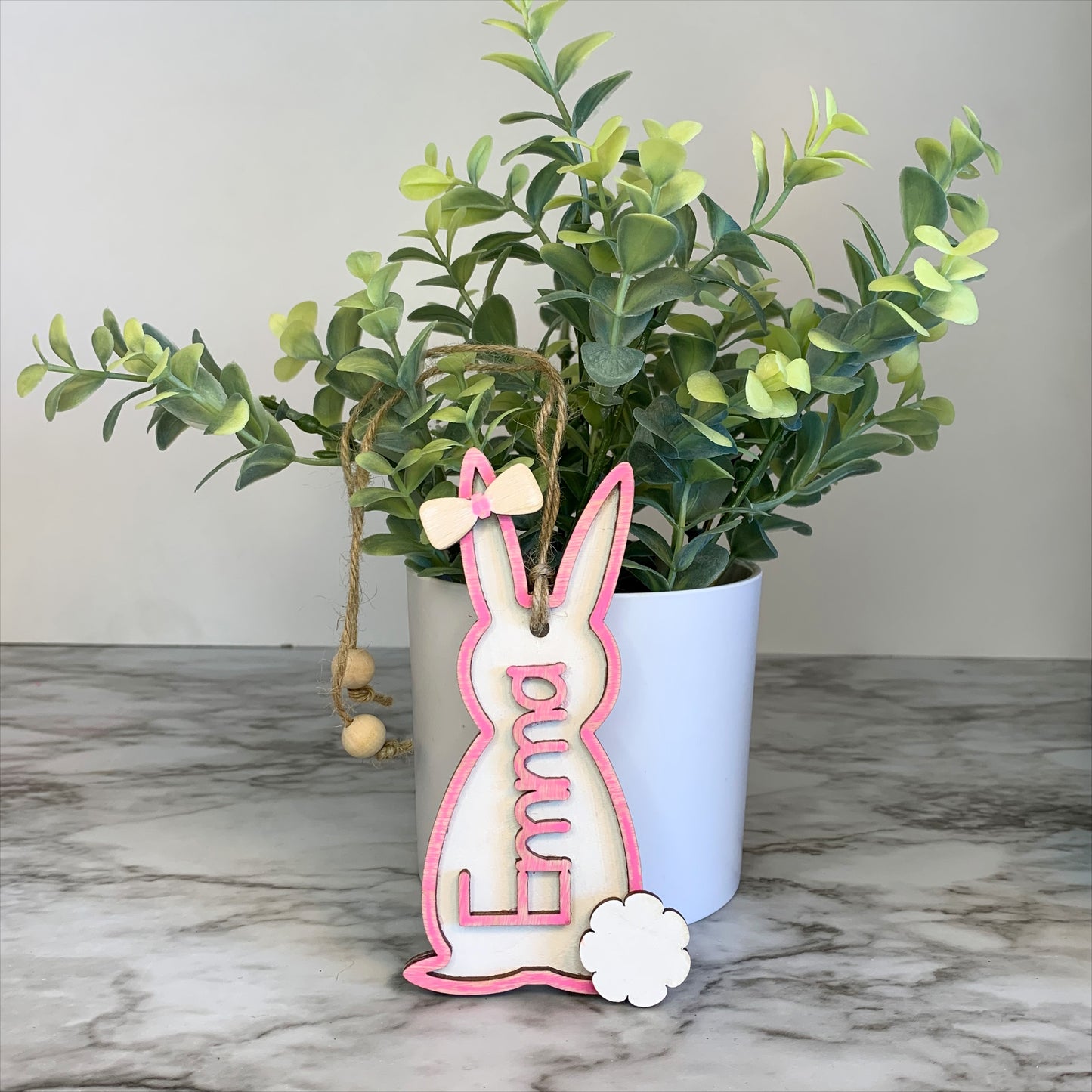 Personalized Easter Basket tag | Easter Bunny