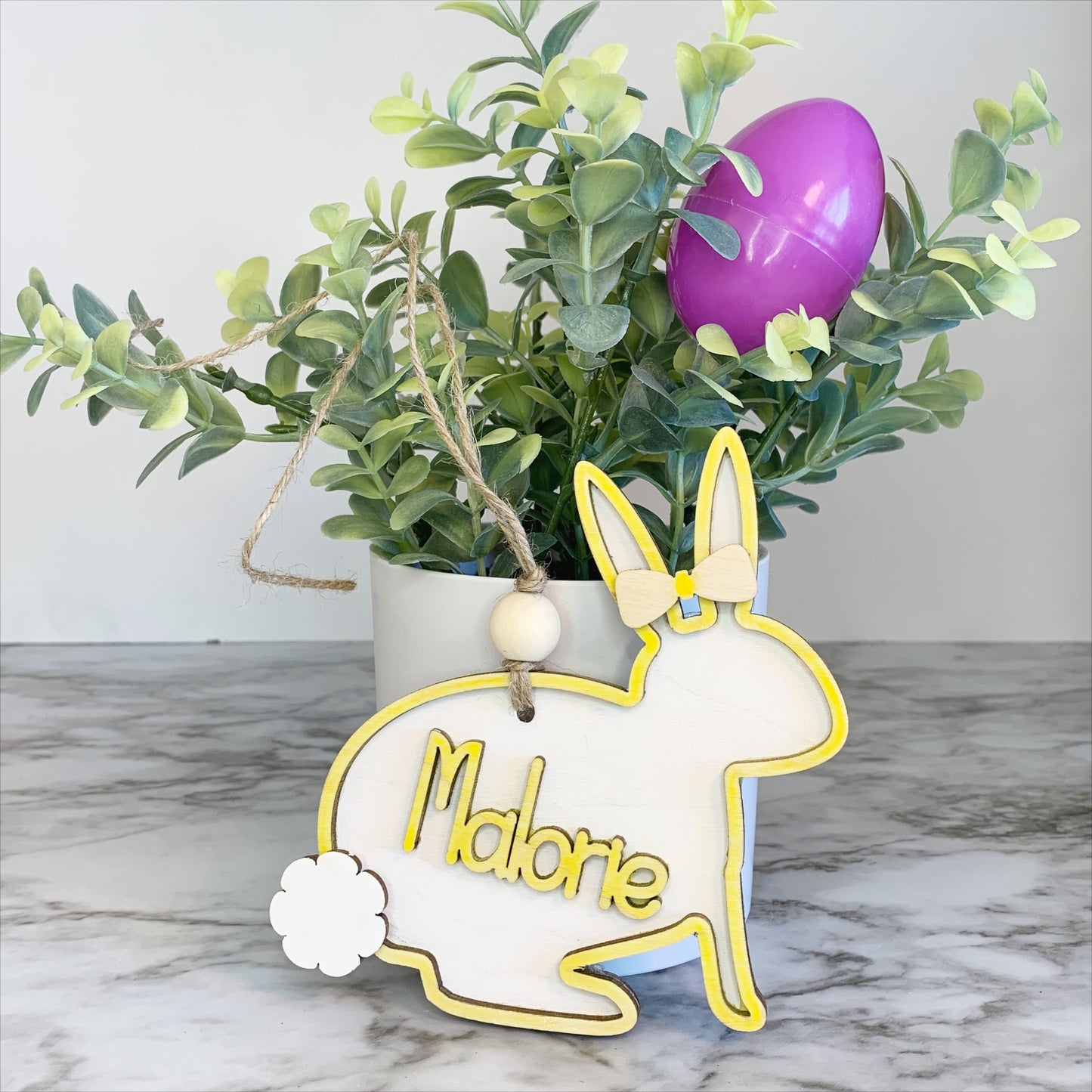 Personalized Easter Basket tag | Easter Bunny