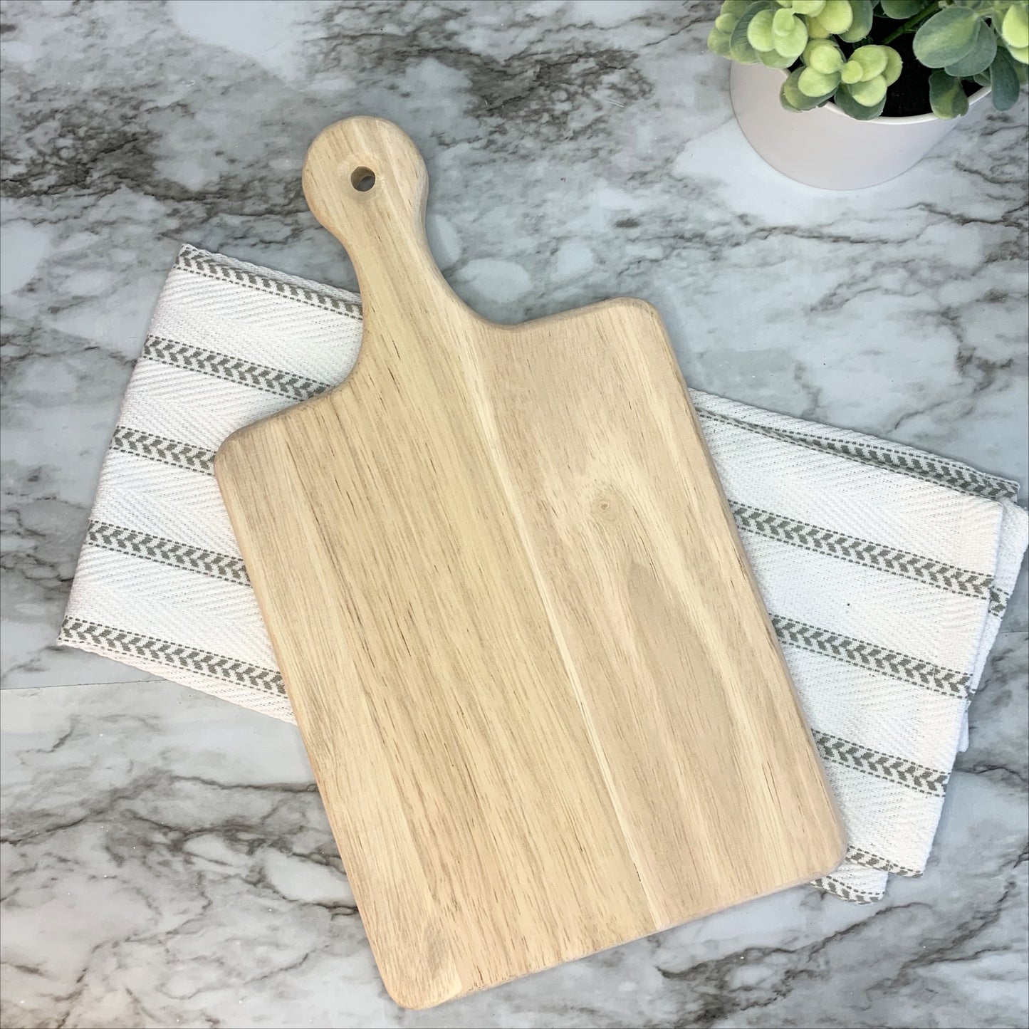 Hand written recipe cutting board