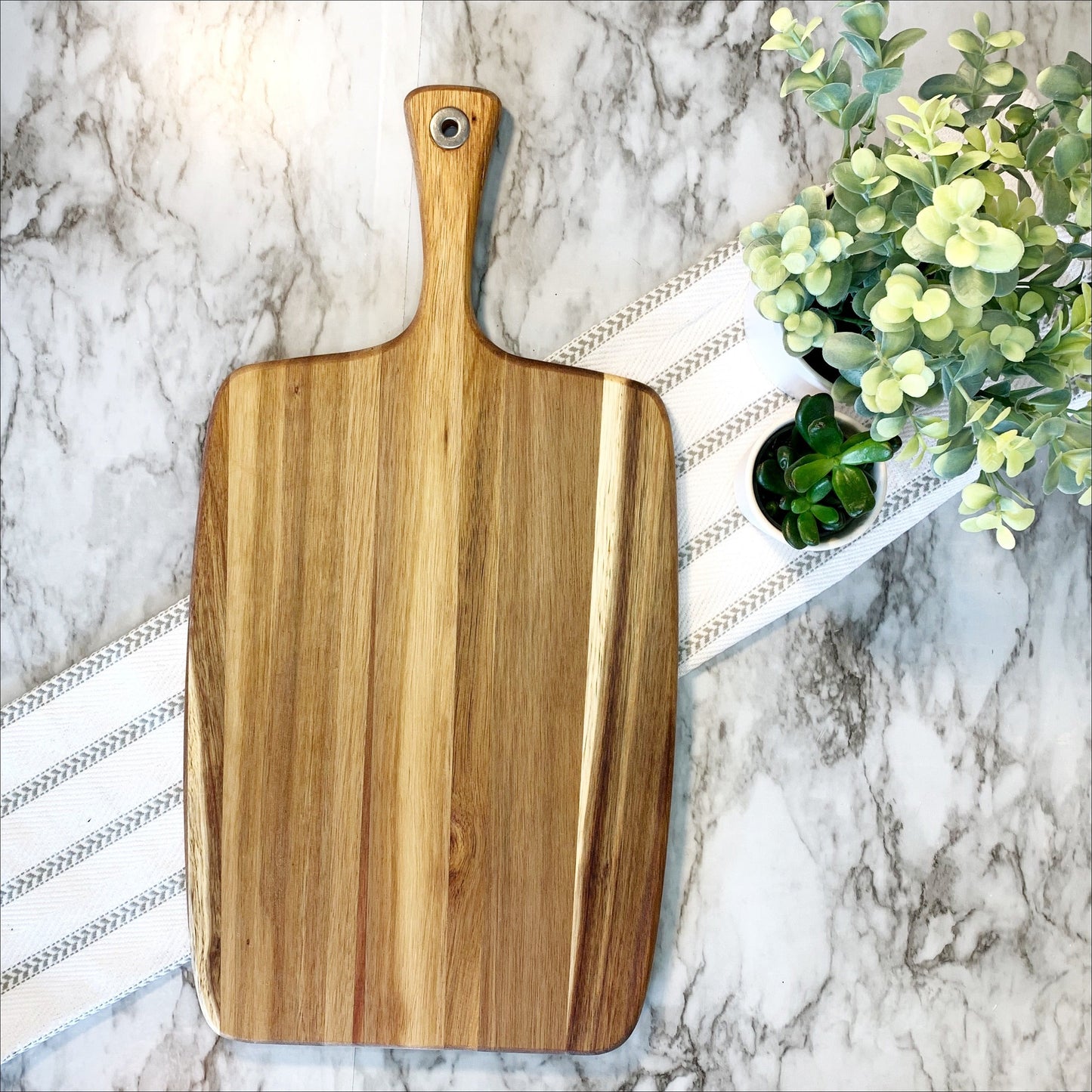 Hand written recipe cutting board