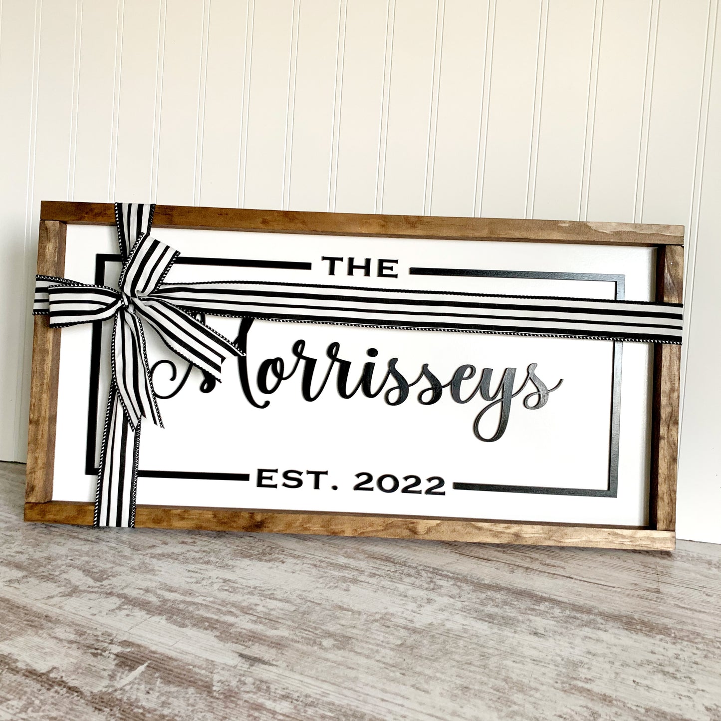 Farmhouse style framed sign, gift for the new couple